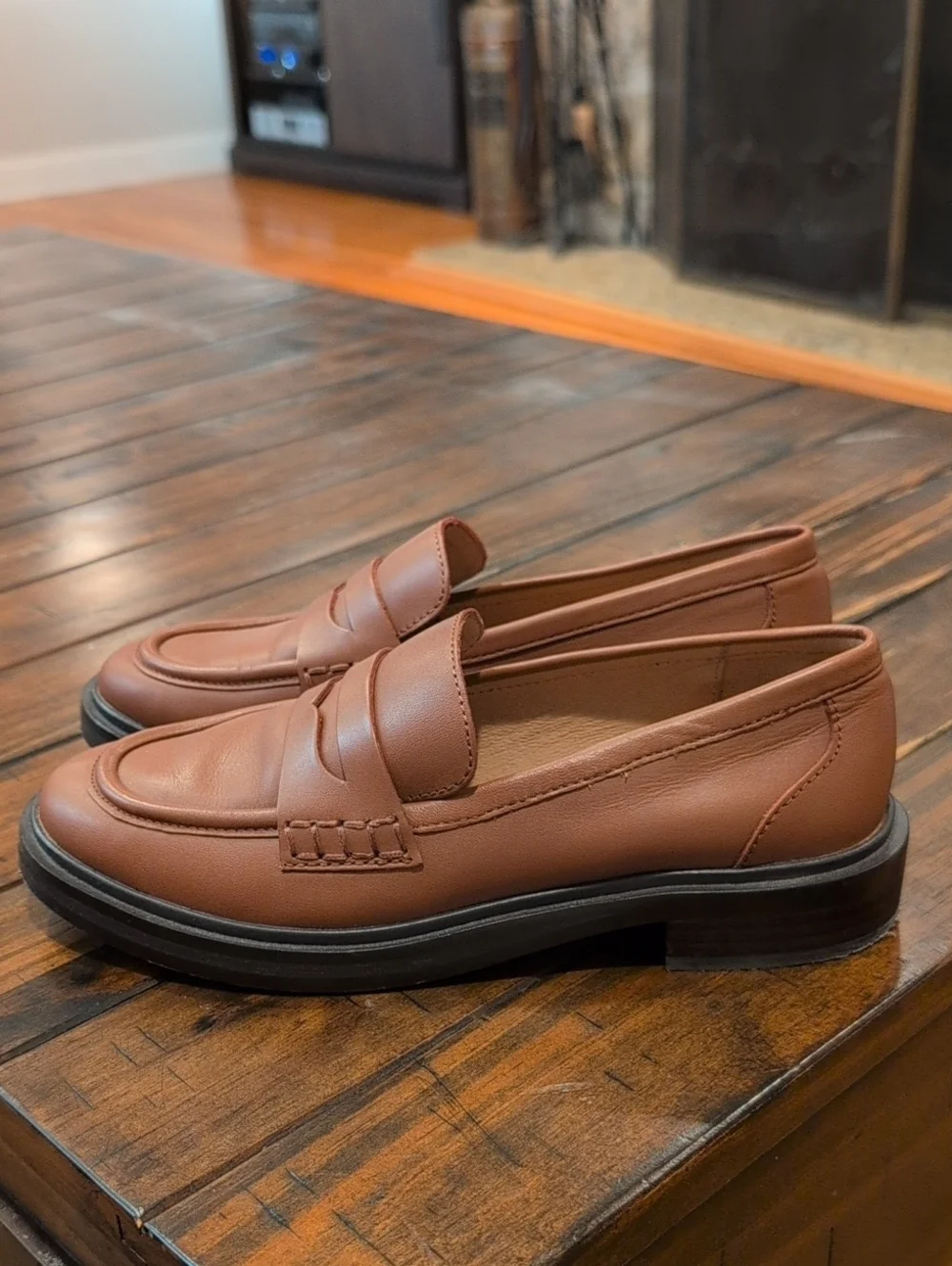 Madewell Vernon Leather Loafers Penny Loafer - Picture 1 of 9